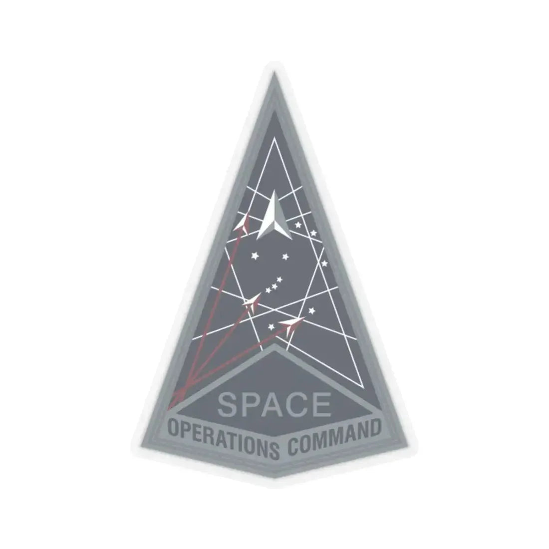 Space Operations Command (U.S. Space Force) STICKER Vinyl Kiss-Cut Decal 2 Inch Transparent - The Sticker Space
