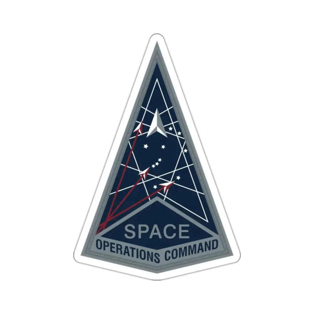 Space Operations Command (U.S. Space Force) STICKER Vinyl Kiss-Cut Decal 2 Inch White - The Sticker Space