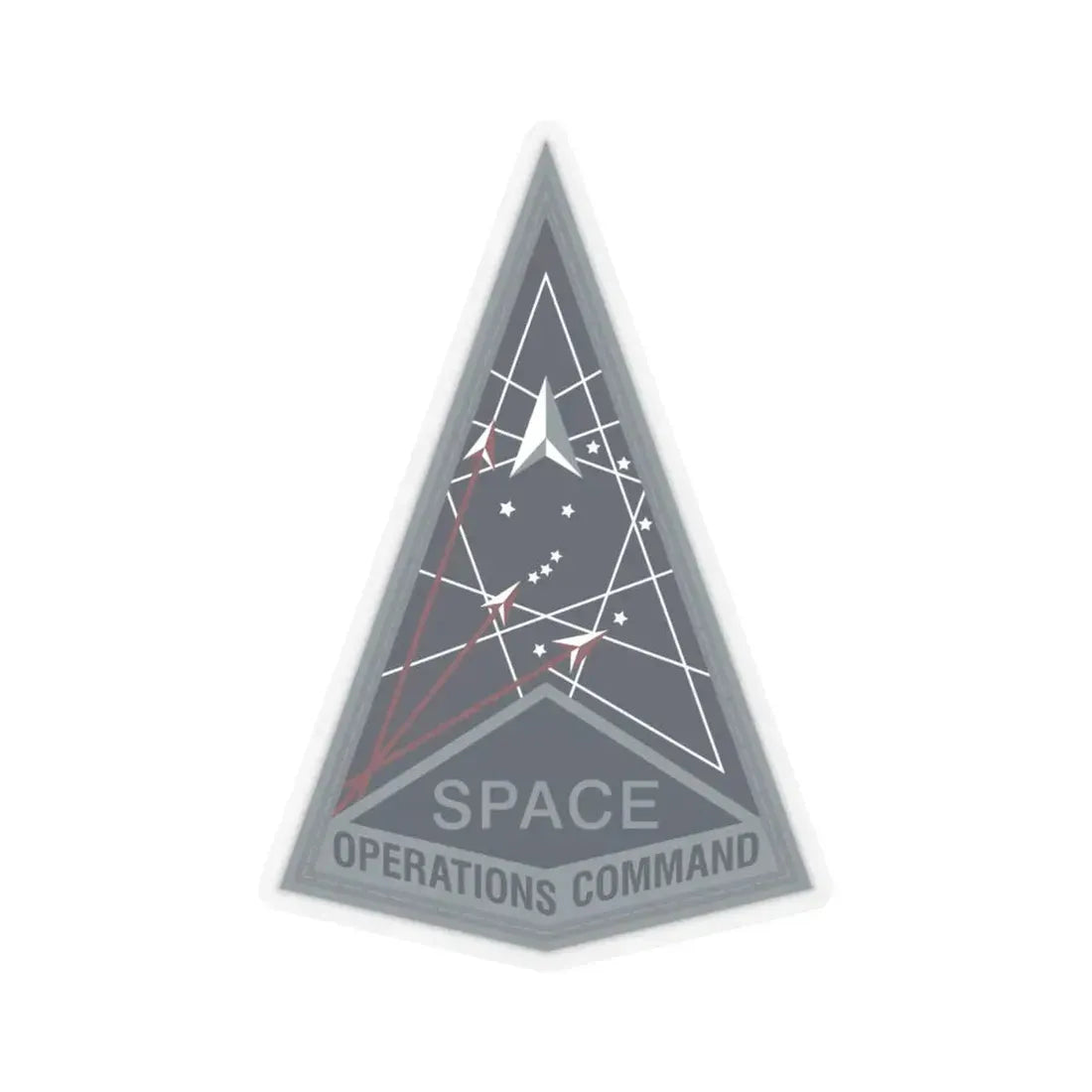 Space Operations Command (U.S. Space Force) STICKER Vinyl Kiss-Cut Decal 4 Inch Transparent - The Sticker Space