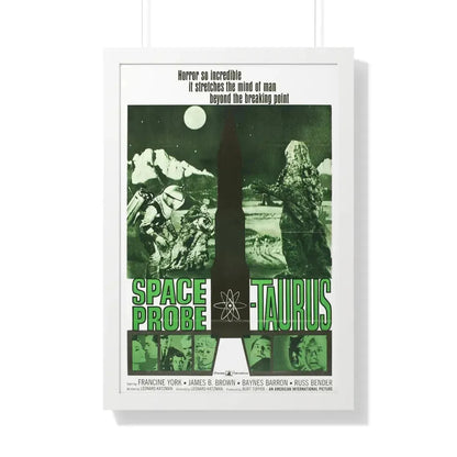 SPACE PROBE TAURUS 1965 - Framed Movie Poster 20" x 30" White - The Sticker Space