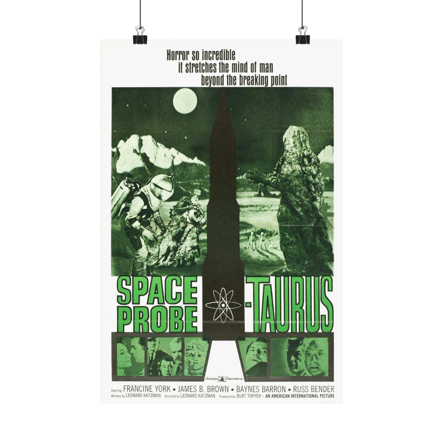 SPACE PROBE TAURUS 1965 - Paper Movie Poster-12″ x 18″-The Sticker Space