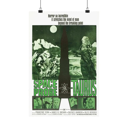 SPACE PROBE TAURUS 1965 - Paper Movie Poster 12″ x 18″ Matte - The Sticker Space