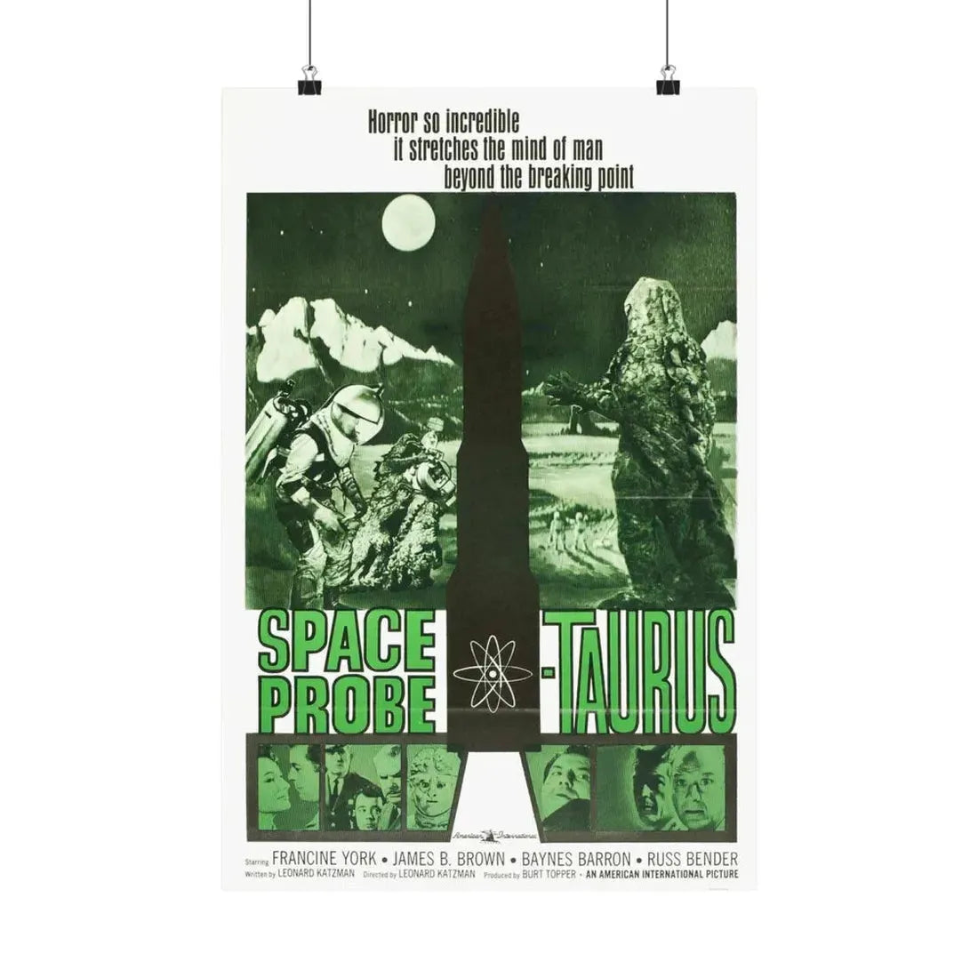 SPACE PROBE TAURUS 1965 - Paper Movie Poster 16″ x 24″ Matte - The Sticker Space