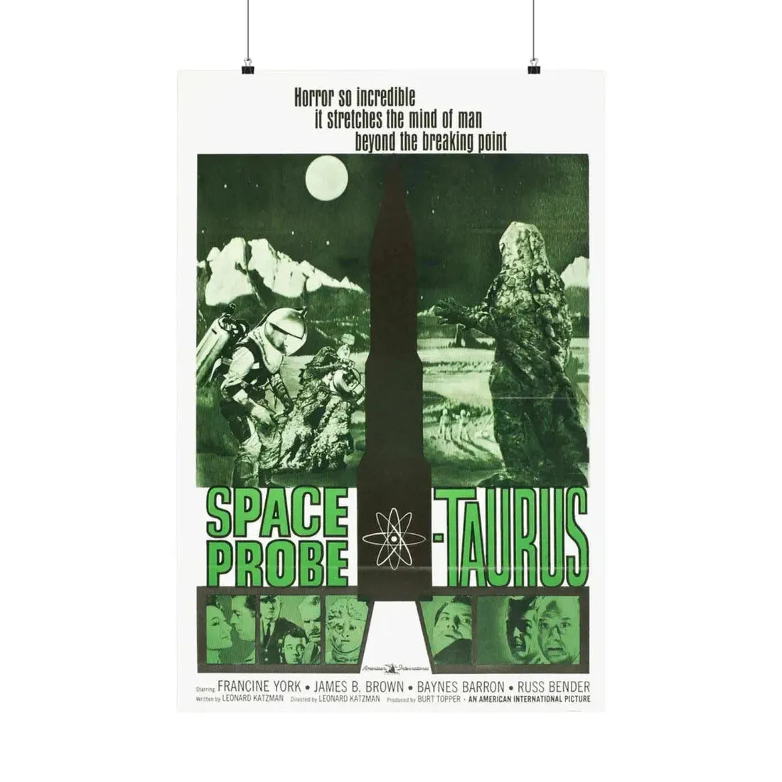 SPACE PROBE TAURUS 1965 - Paper Movie Poster 24″ x 36″ Matte - The Sticker Space