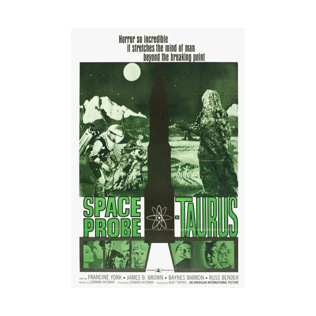 SPACE PROBE TAURUS 1965 - Paper Movie Poster - The Sticker Space