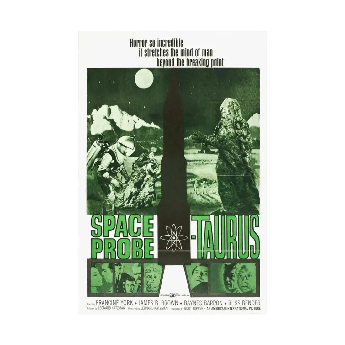 SPACE PROBE TAURUS 1965 - Paper Movie Poster - The Sticker Space