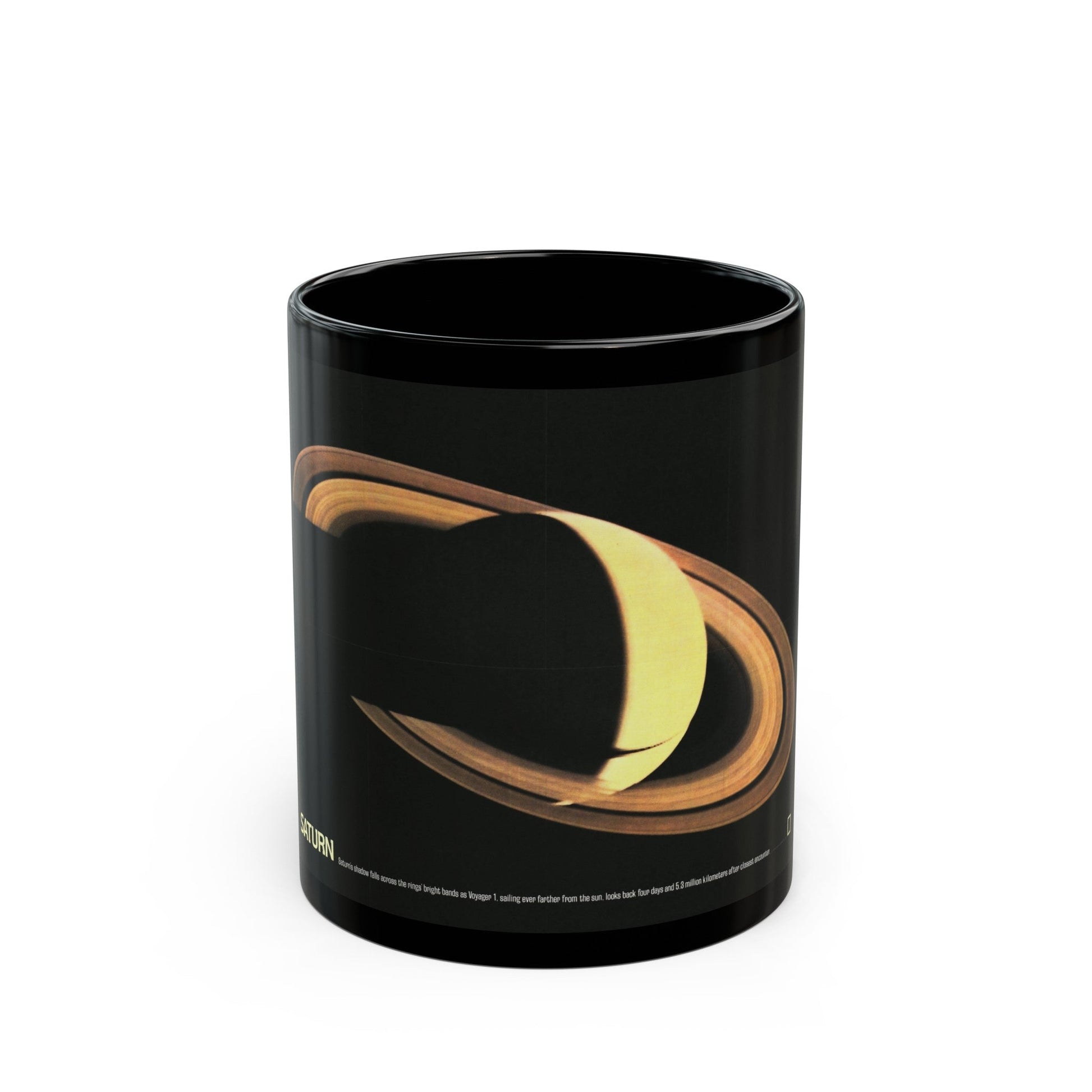 Space - Saturn (1981) (Map) Black Coffee Mug-11oz-The Sticker Space