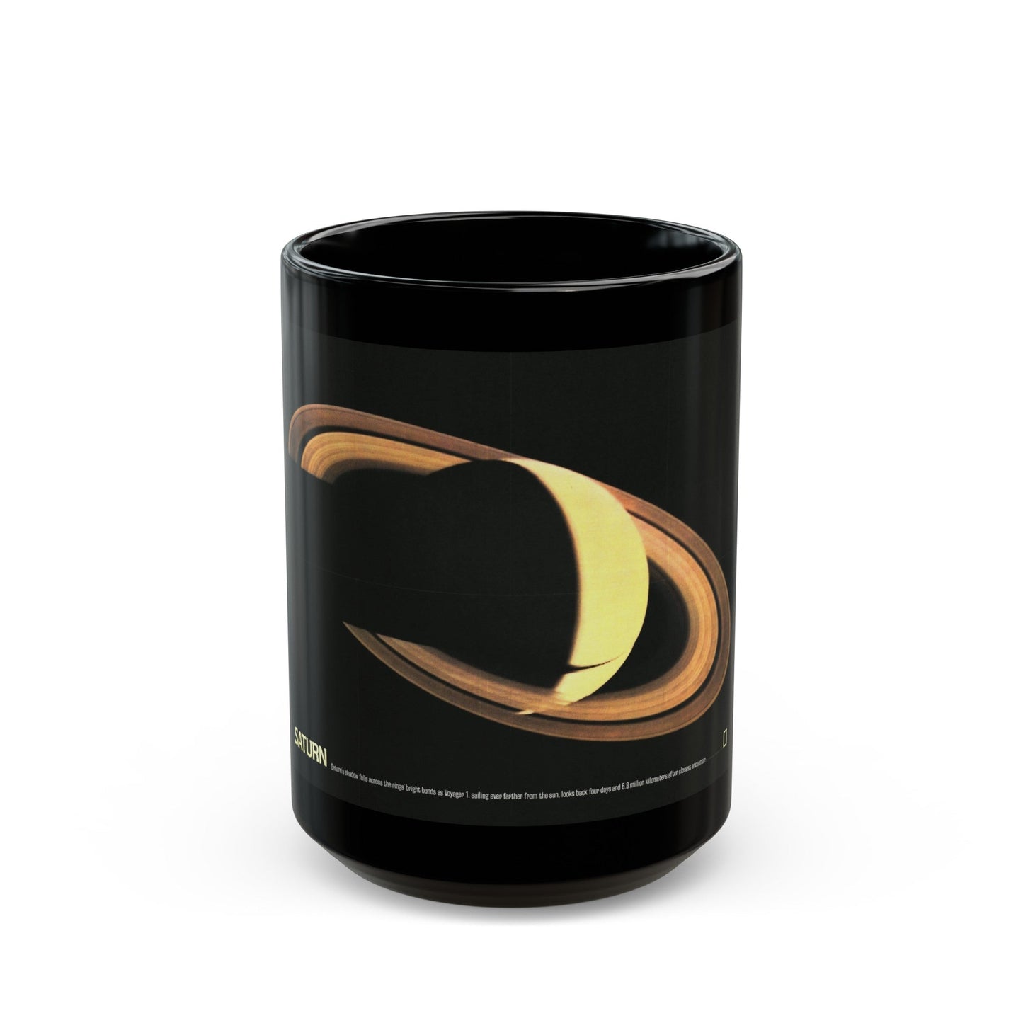 Space - Saturn (1981) (Map) Black Coffee Mug-15oz-The Sticker Space