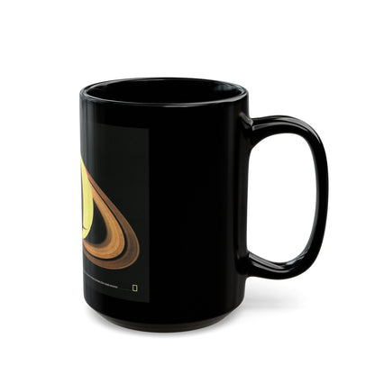 Space - Saturn (1981) (Map) Black Coffee Mug-The Sticker Space