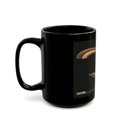 Space - Saturn (1981) (Map) Black Coffee Mug-The Sticker Space