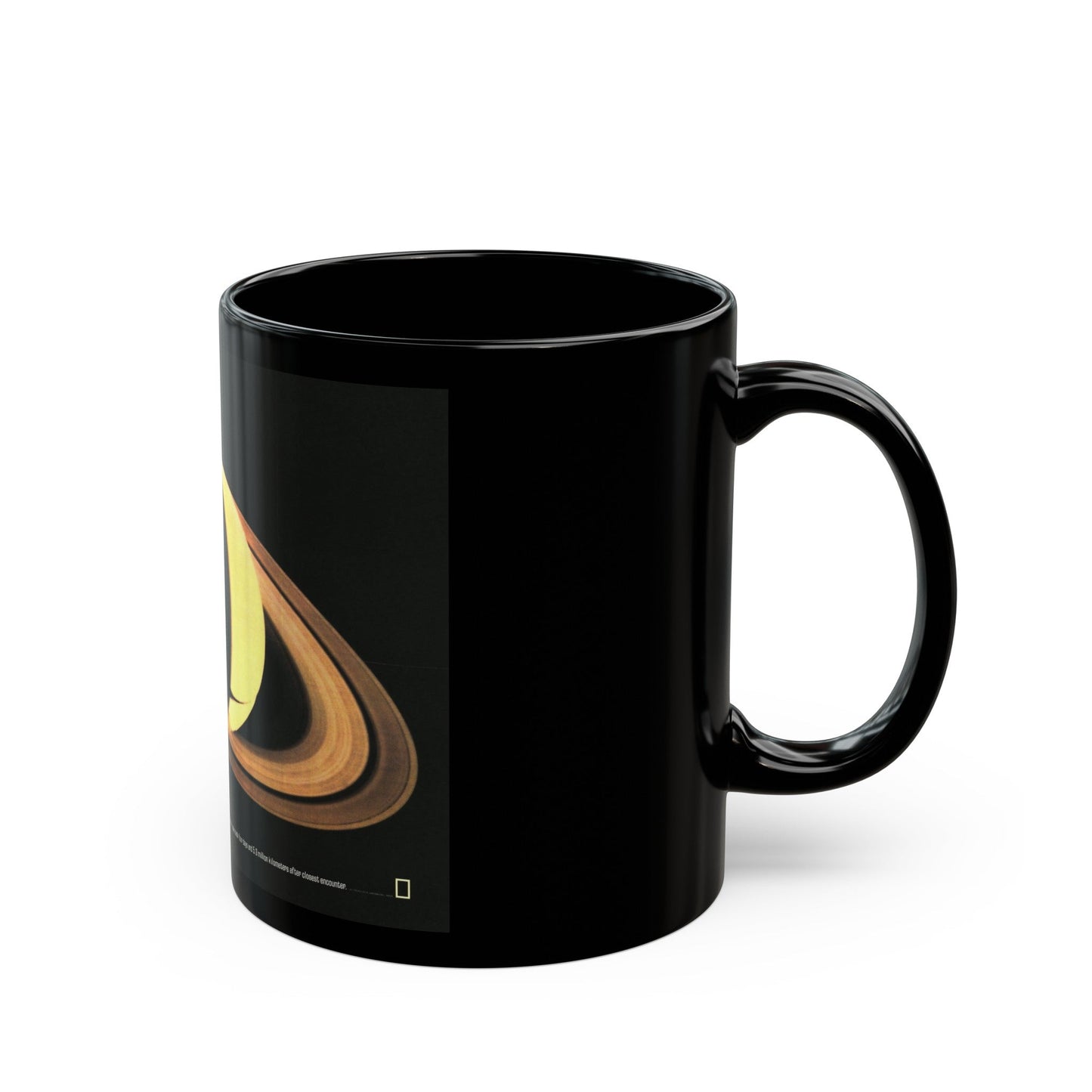 Space - Saturn (1981) (Map) Black Coffee Mug-The Sticker Space