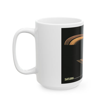 Space - Saturn (1981) (Map) White Coffee Mug-The Sticker Space