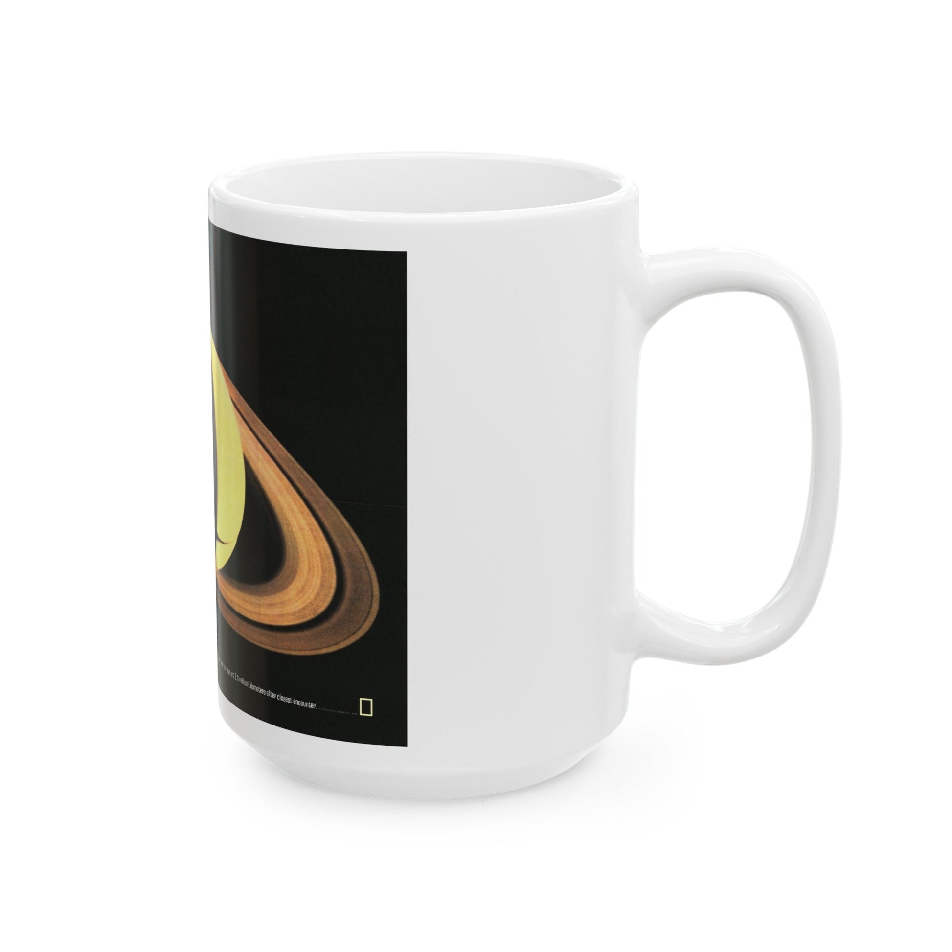 Space - Saturn (1981) (Map) White Coffee Mug-The Sticker Space