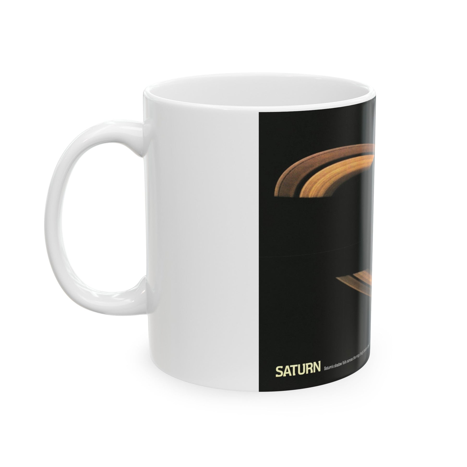 Space - Saturn (1981) (Map) White Coffee Mug-The Sticker Space