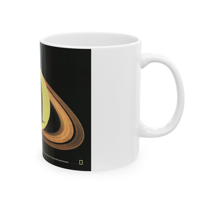 Space - Saturn (1981) (Map) White Coffee Mug-The Sticker Space