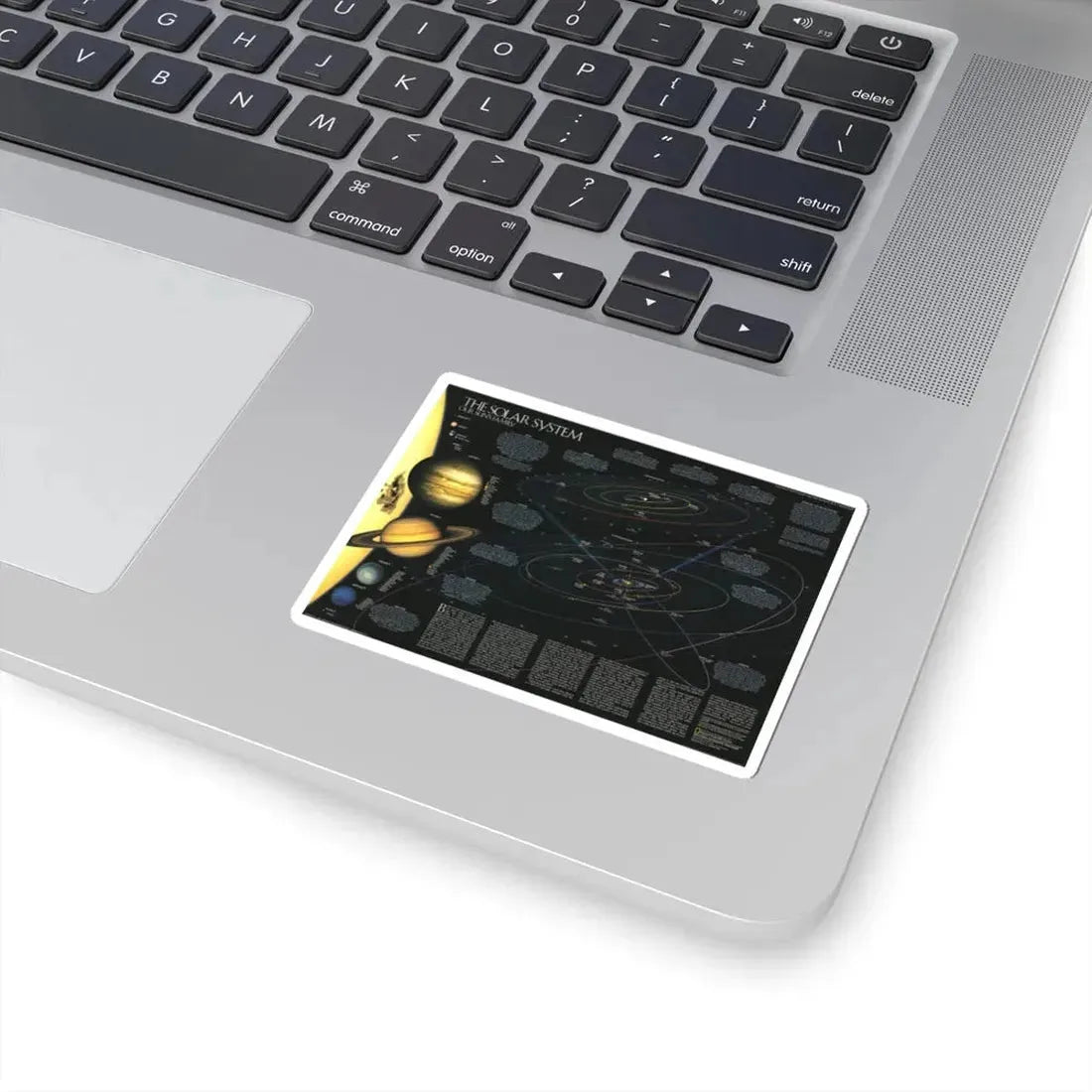 Space - Solar System- Our Sun's Family (1990) (Map) STICKER Vinyl Kiss-Cut Decal - The Sticker Space