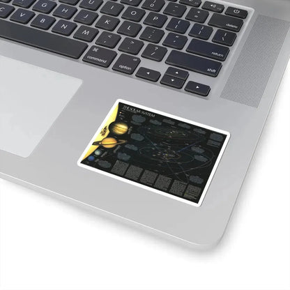 Space - Solar System- Our Sun's Family (1990) (Map) STICKER Vinyl Kiss-Cut Decal - The Sticker Space