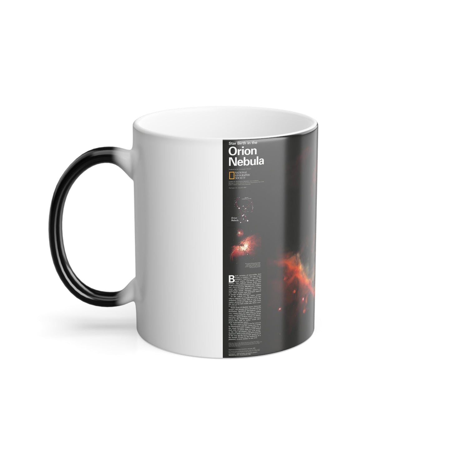 Space - Star Birth in the Orion Nebula (1995) (Map) Color Changing Mug 11oz-11oz-The Sticker Space