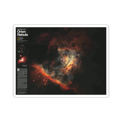 Space - Star Birth in the Orion Nebula (1995) (Map) STICKER Vinyl Kiss-Cut Decal 2 Inch White - The Sticker Space