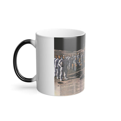 Space - Teammates in Mankind's Greatest Adventure (1973) (Map) Color Changing Mug 11oz-11oz-The Sticker Space