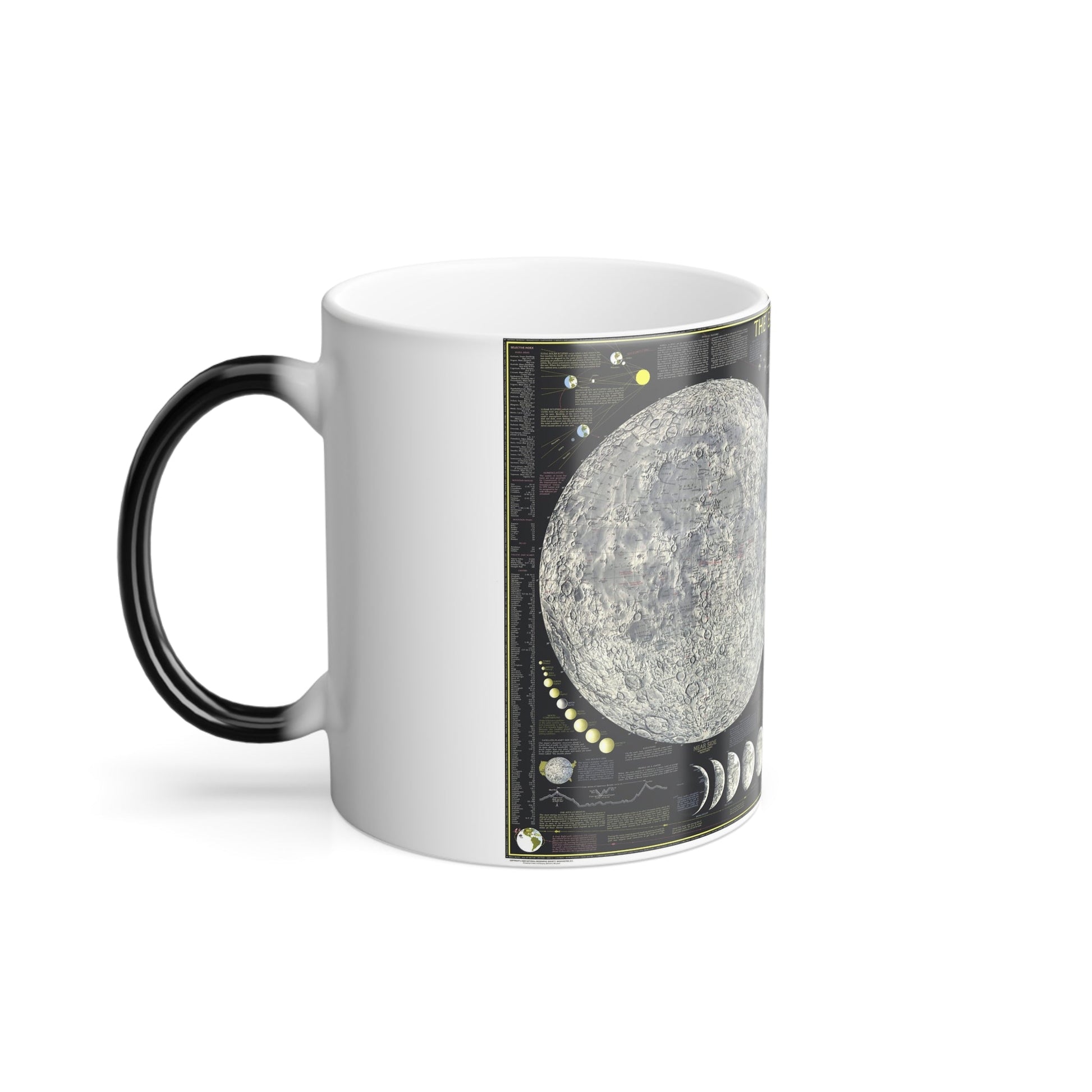 Space - The Moon (1969) (Map) Color Changing Mug 11oz-11oz-The Sticker Space