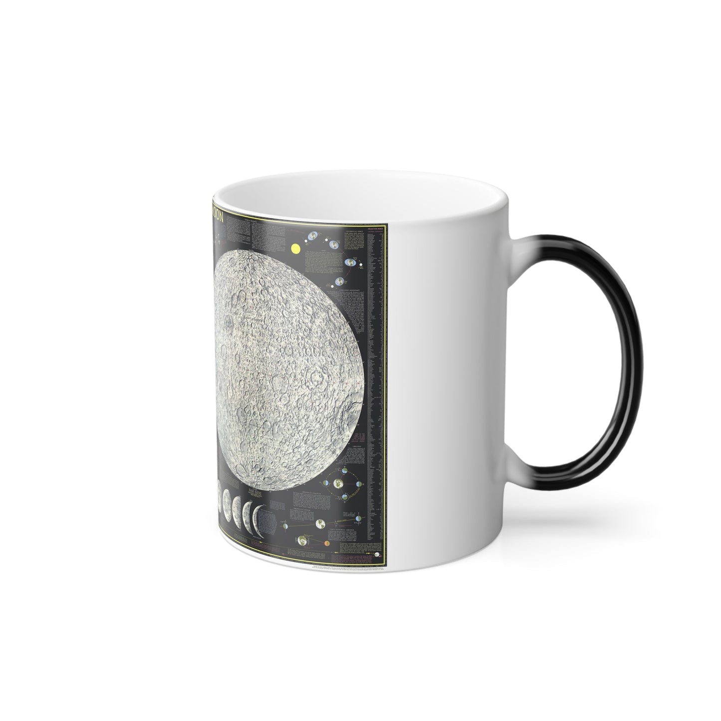 Space - The Moon (1969) (Map) Color Changing Mug 11oz-11oz-The Sticker Space