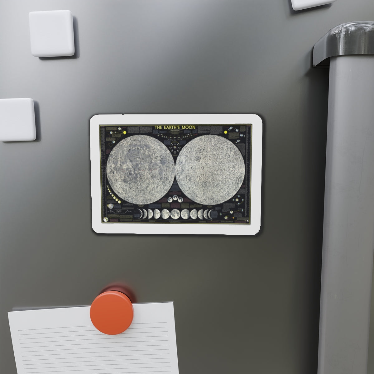 Space - The Moon (1969) (Map) Refrigerator Magnet-The Sticker Space