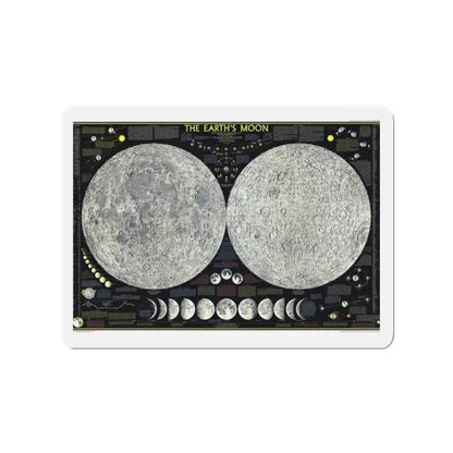 Space - The Moon (1969) (Map) Refrigerator Magnet 2 Inch - The Sticker Space