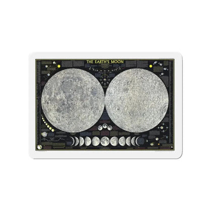 Space - The Moon (1969) (Map) Refrigerator Magnet 3 Inch - The Sticker Space