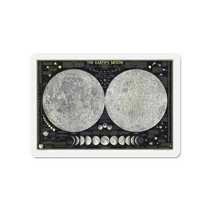 Space - The Moon (1969) (Map) Refrigerator Magnet 4 Inch - The Sticker Space
