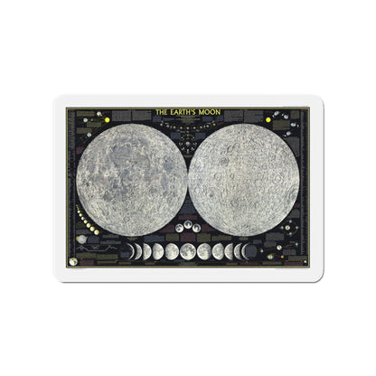 Space - The Moon (1969) (Map) Refrigerator Magnet-4" x 4"-The Sticker Space