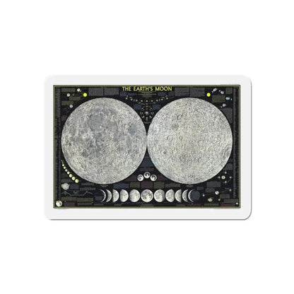 Space - The Moon (1969) (Map) Refrigerator Magnet 5 Inch - The Sticker Space