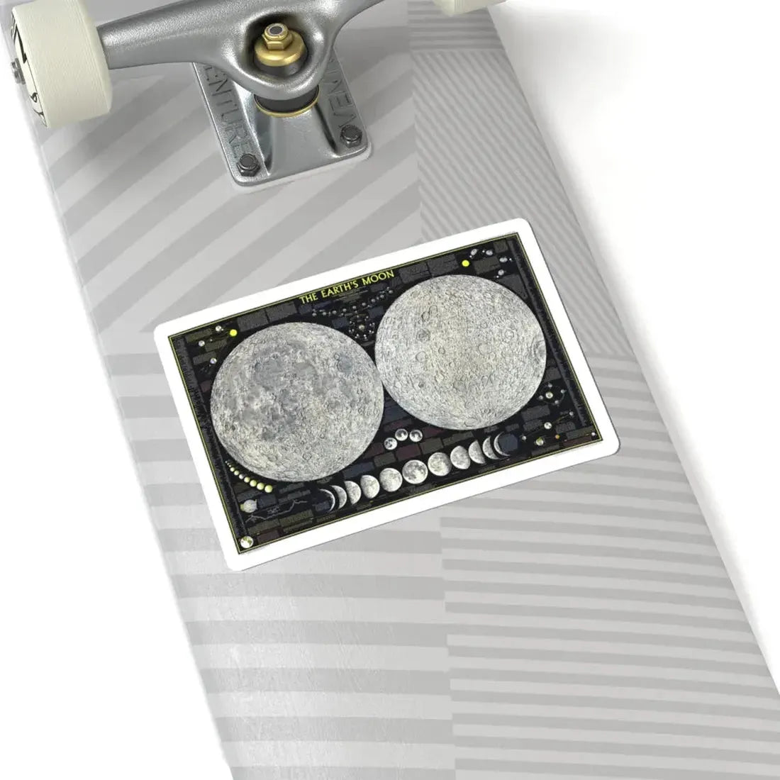 Space - The Moon (1969) (Map) STICKER Vinyl Kiss-Cut Decal - The Sticker Space