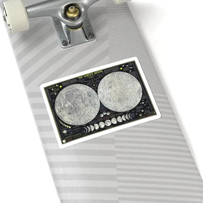 Space - The Moon (1969) (Map) STICKER Vinyl Kiss-Cut Decal - The Sticker Space