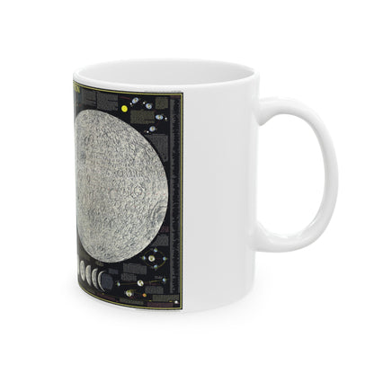 Space - The Moon (1969) (Map) White Coffee Mug-The Sticker Space