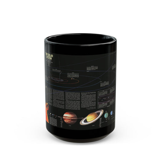 Space - The Solar System (1981) (Map) Black Coffee Mug-15oz-The Sticker Space