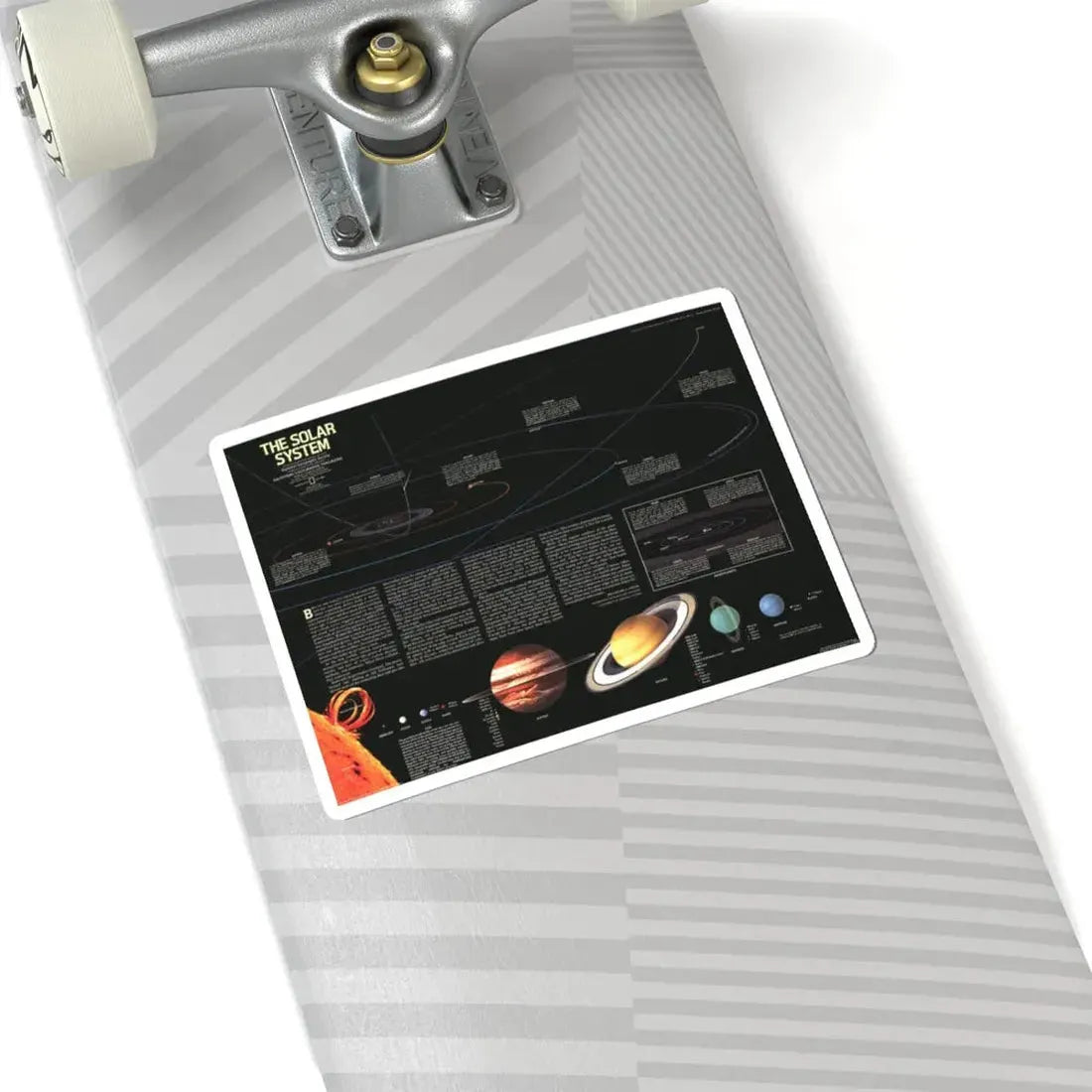 Space - The Solar System (1981) (Map) STICKER Vinyl Kiss-Cut Decal - The Sticker Space