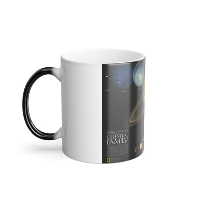 Space - The Solar System - Our Celestial Family (1990) (Map) Color Changing Mug 11oz-11oz-The Sticker Space