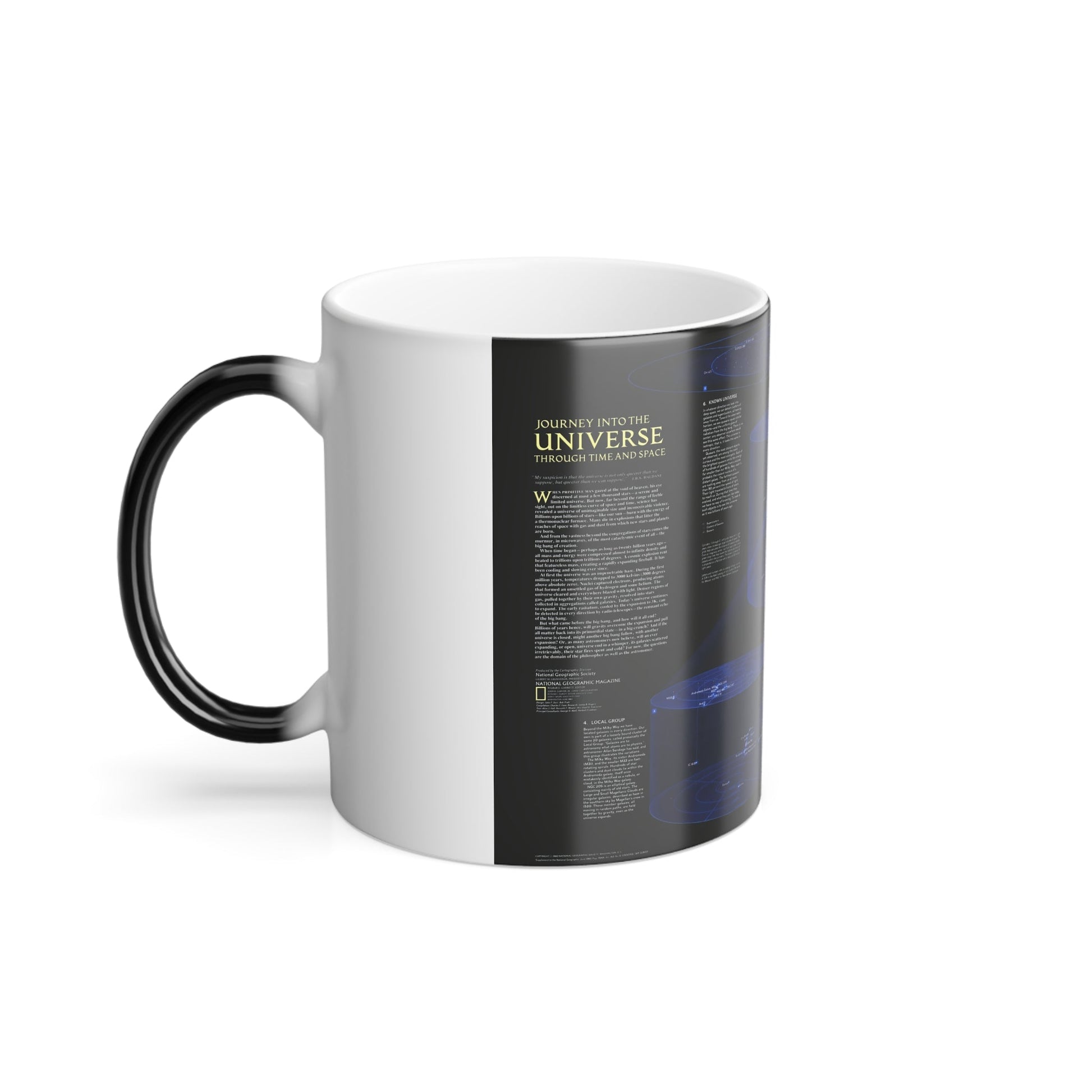 Space - The Universe - Through Time and Space (1983) (Map) Color Changing Mug 11oz-11oz-The Sticker Space