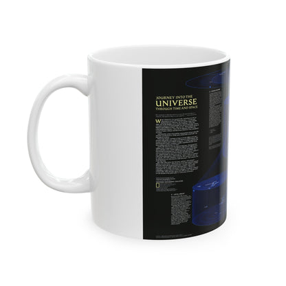 Space - The Universe - Through Time and Space (1983) (Map) White Coffee Mug-The Sticker Space