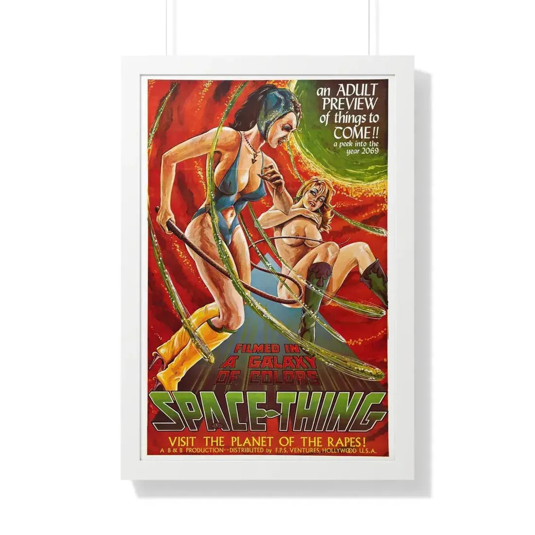 SPACE THING 1968 - Framed Movie Poster 20" x 30" White - The Sticker Space