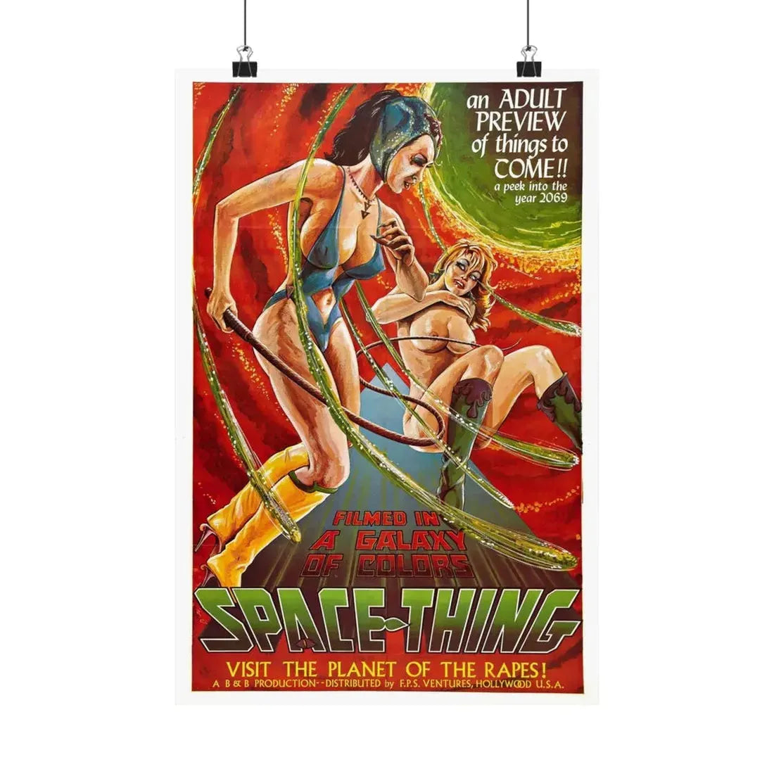 SPACE THING 1968 - Paper Movie Poster 12″ x 18″ Matte - The Sticker Space
