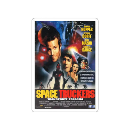 SPACE TRUCKERS 1996 Movie Poster STICKER Vinyl Die-Cut Decal 5 Inch - The Sticker Space