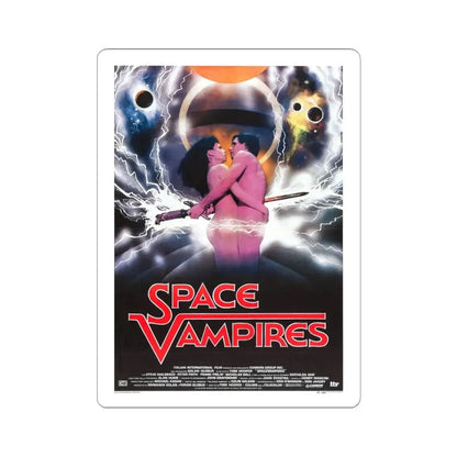 SPACE VAMPIRES (LIFEFORCE) ITALIAN 1985 Movie Poster - STICKER Vinyl Kiss-Cut Decal 3 Inch White - The Sticker Space
