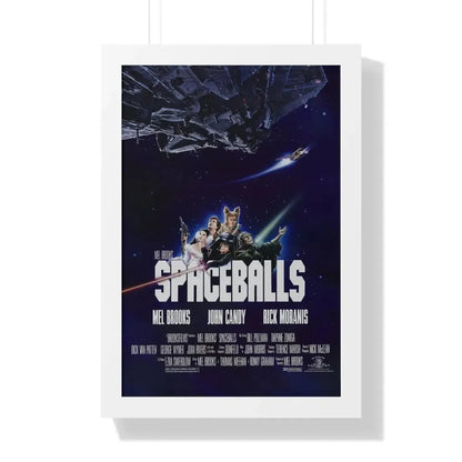 SPACEBALLS 1987 - Framed Movie Poster 16″ x 24″ White - The Sticker Space