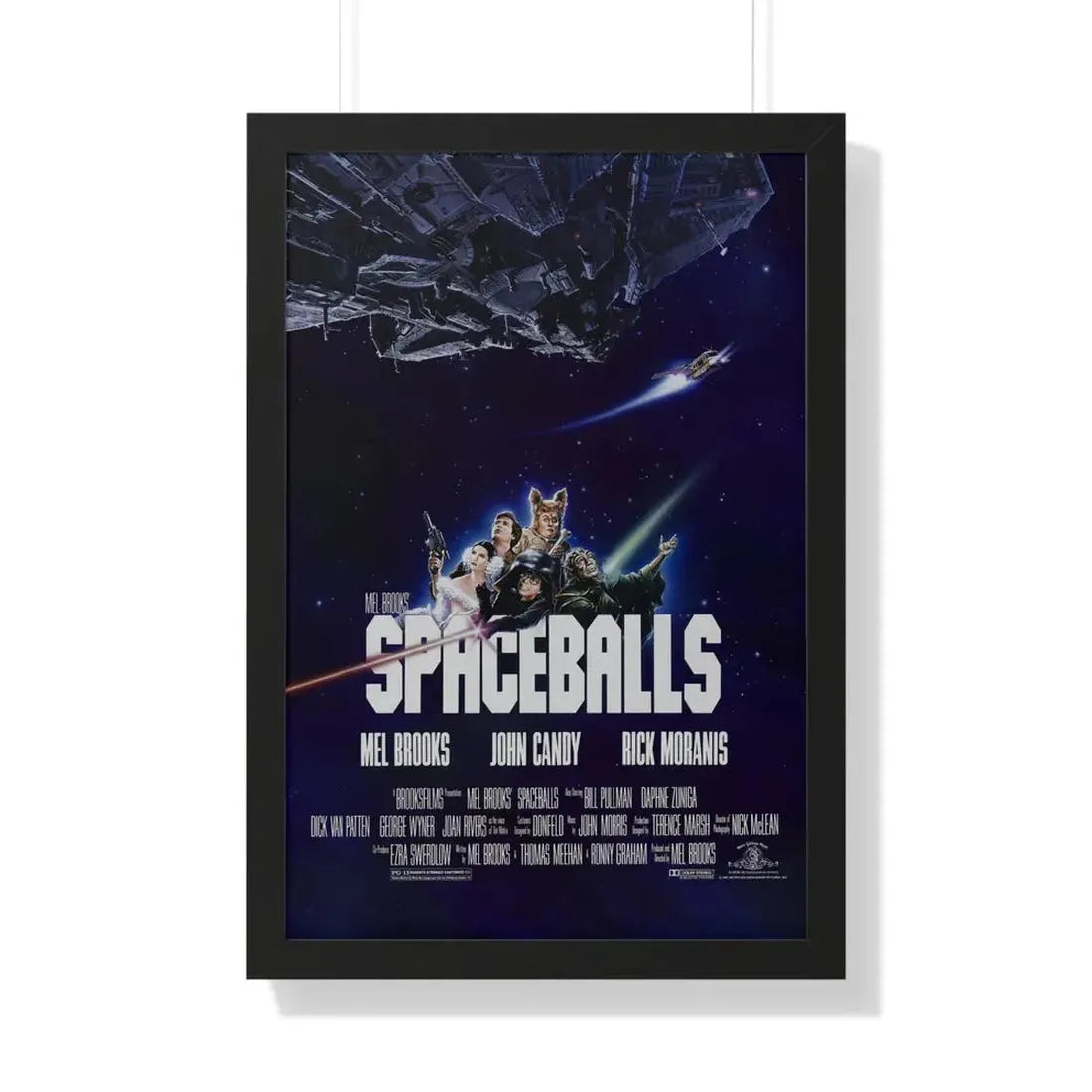 SPACEBALLS 1987 - Framed Movie Poster 20" x 30" Black - The Sticker Space