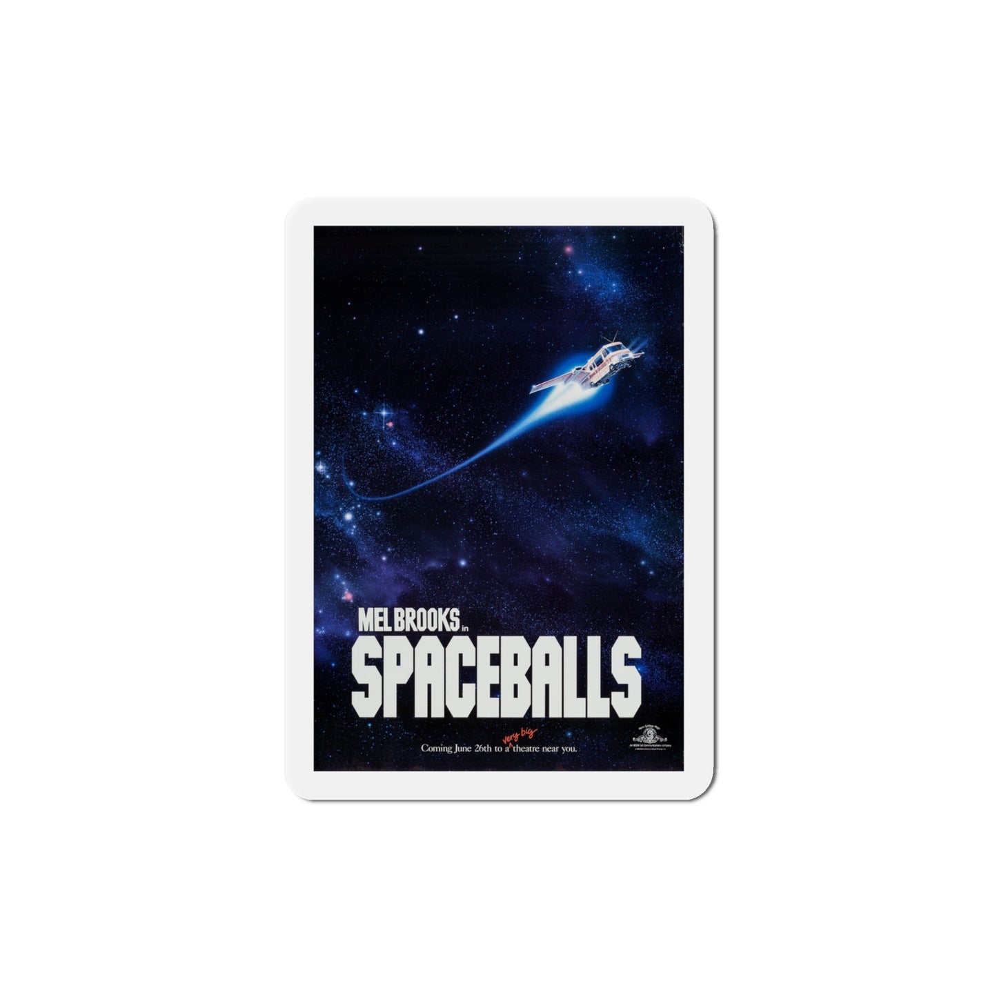 Spaceballs 1987 Movie Poster Die-Cut Magnet-4" x 4"-The Sticker Space