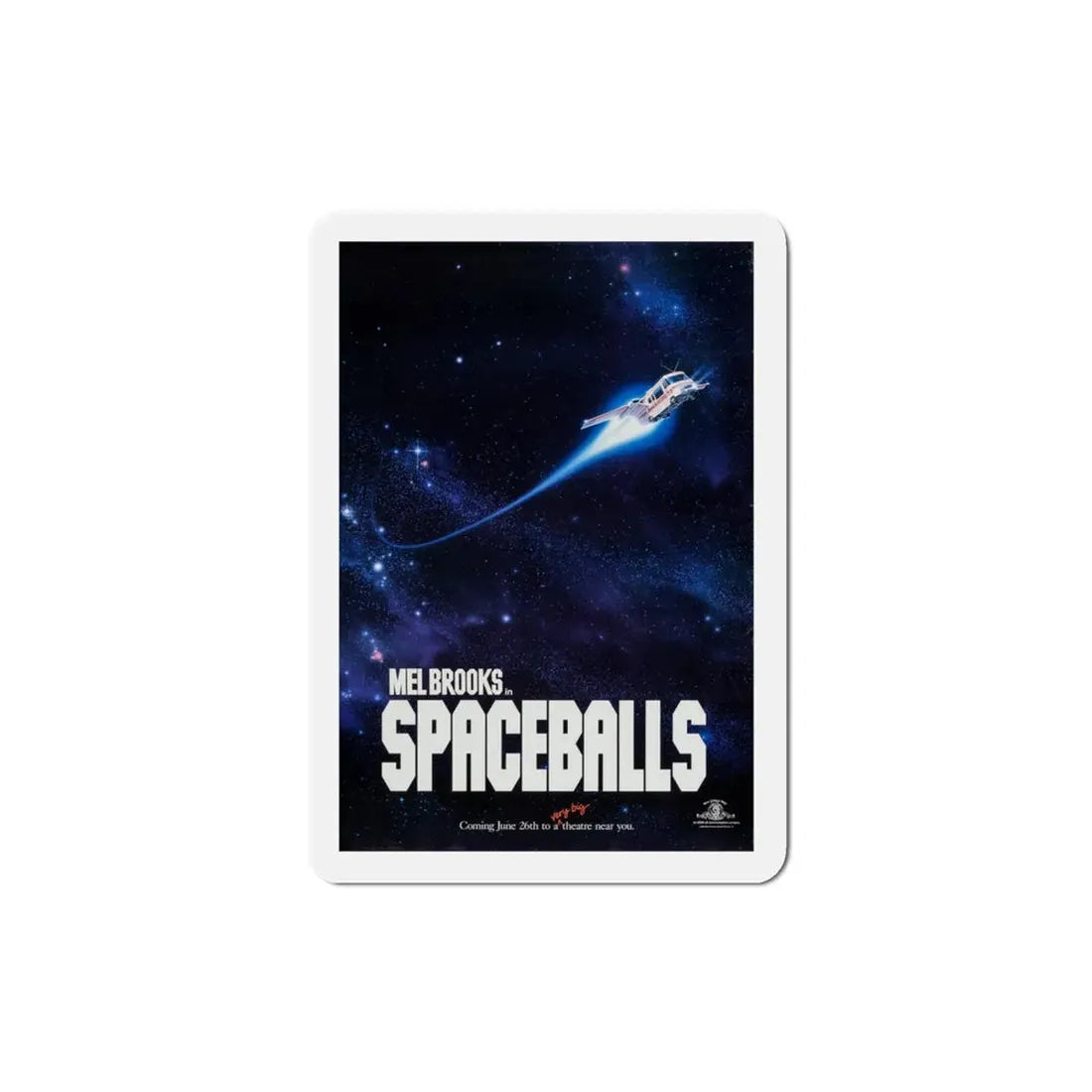 Spaceballs 1987 Movie Poster Refrigerator Magnet 3 Inch - The Sticker Space