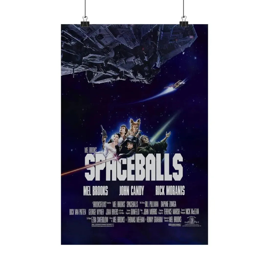 SPACEBALLS 1987 - Paper Movie Poster 12″ x 18″ Matte - The Sticker Space