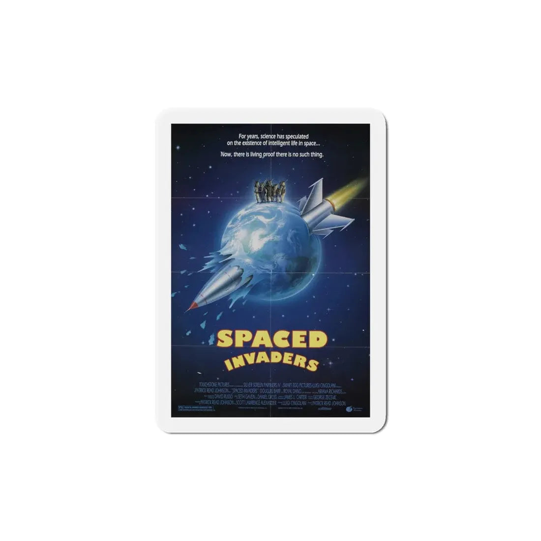 Spaced Invaders 1990 Movie Poster Refrigerator Magnet 6 Inch - The Sticker Space